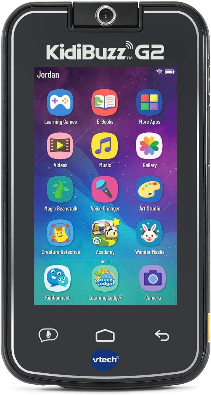 VTech KidiBuzz G2 Kids’ Electronics Smart Device with KidiConnect, Black