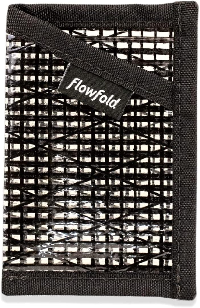 Flowfold Recycled Sailcloth Minimalist Card Holder Durable Slim Wallet Front Pocket Wallet, Card Holder Wallet Made in USA