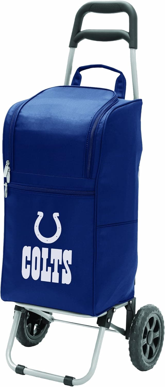 PICNIC TIME NFL Cart Cooler Insulated Cooler Tote on Wheeled Trolley