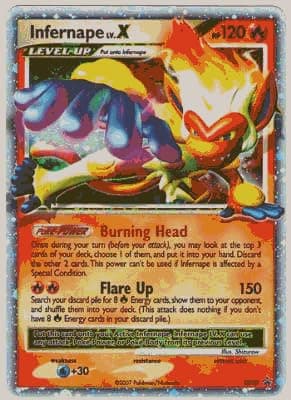 Pokemon Diamond & Pearl 2007 Infernape Lv. X Promo Card DP10 [Toy]