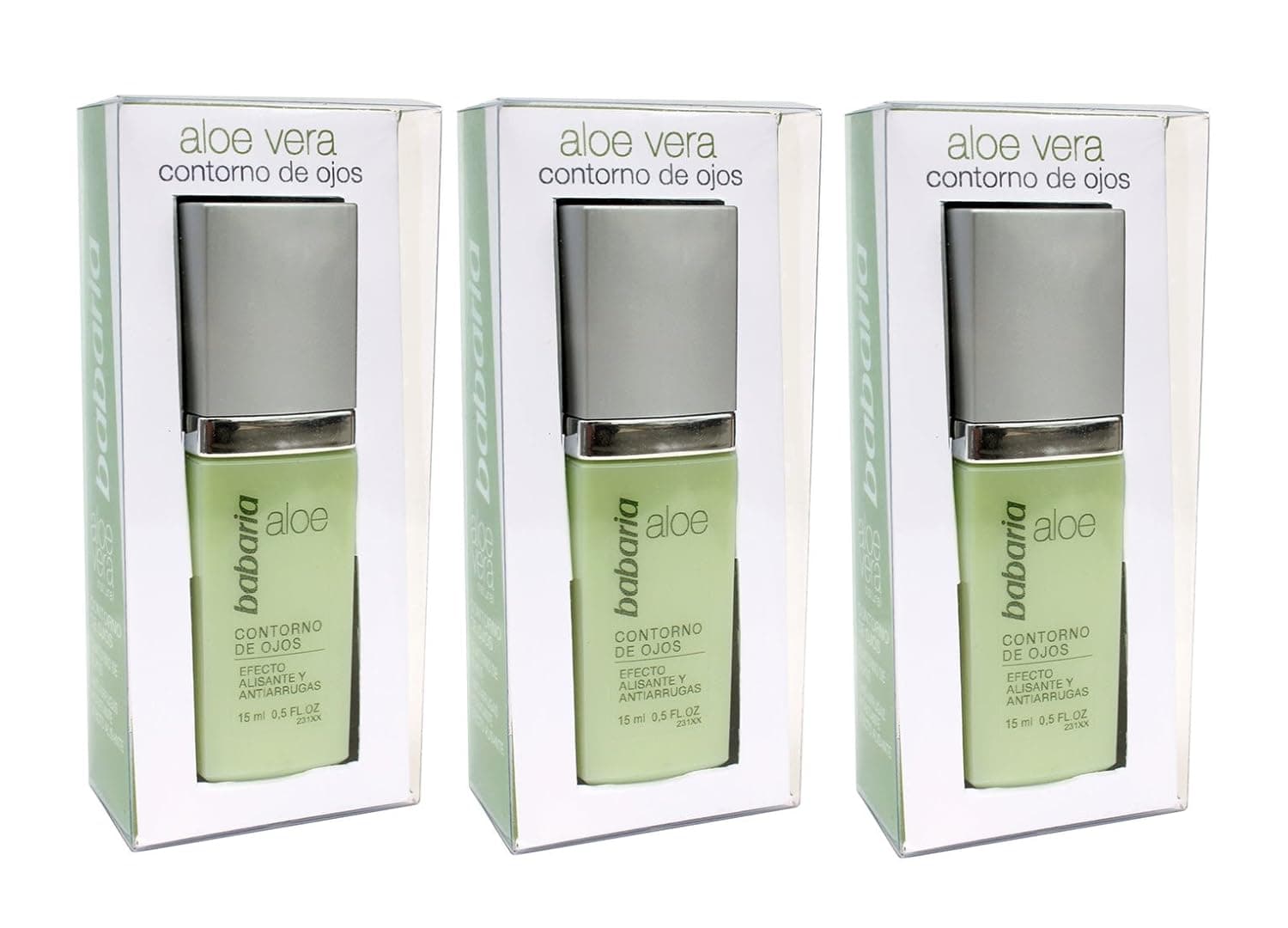 Babaria Aloe Vera Eye Cream 15ml. Pack of 3