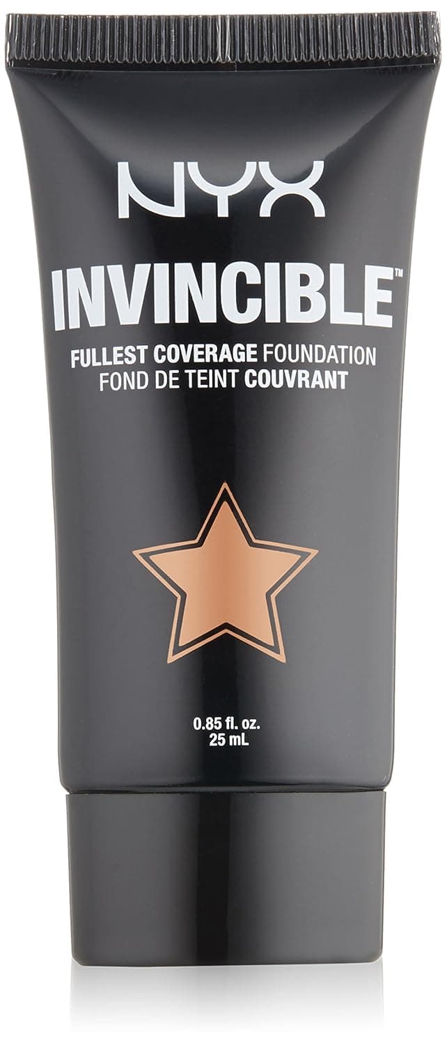 NYX Professional Makeup Invincible Fullest Coverage Foundation, Caramel, 0.85 Ounce