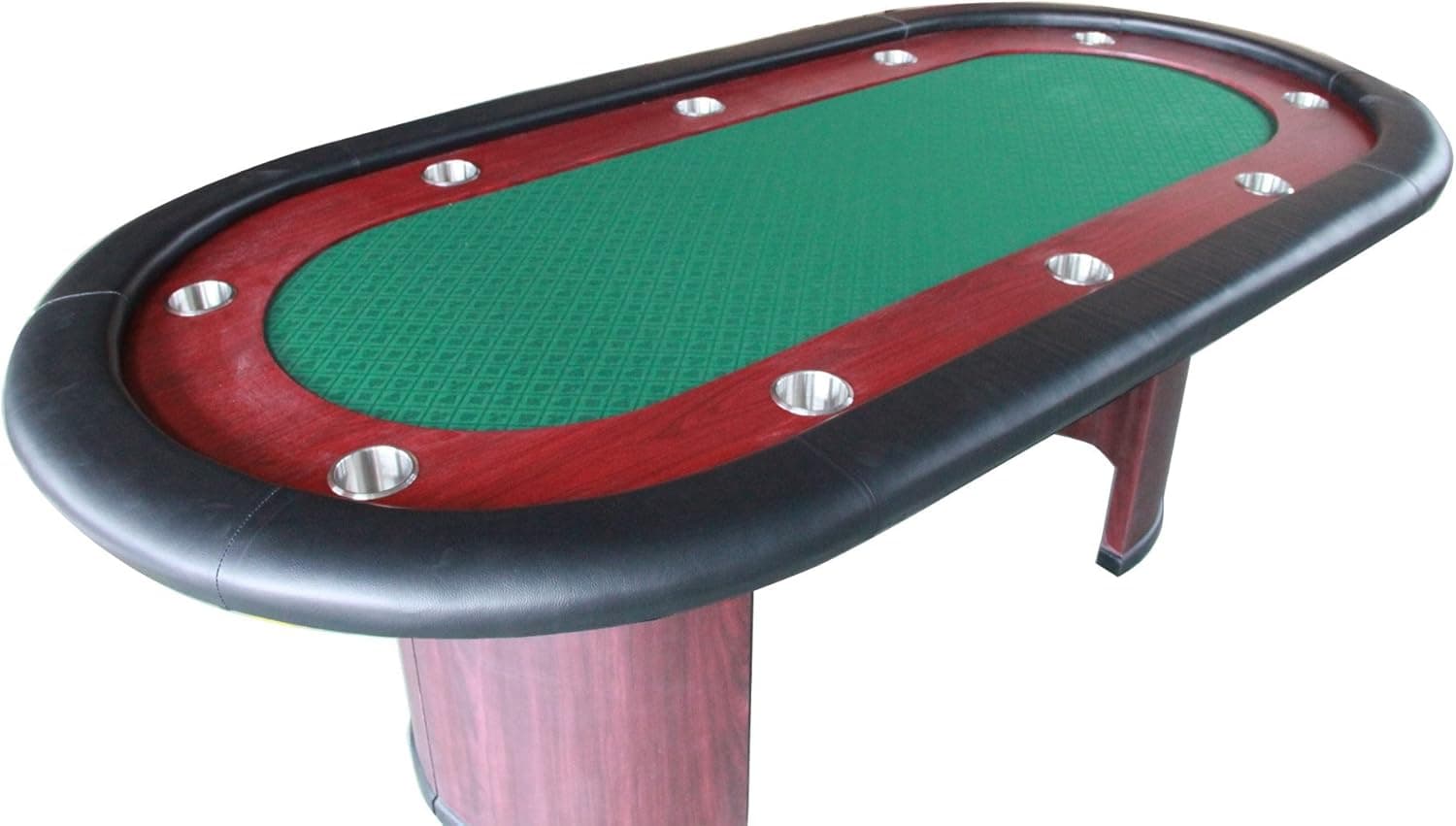 96" PROFESSIONAL TEXAS HOLDEM POKER TABLE GREEN CASINO