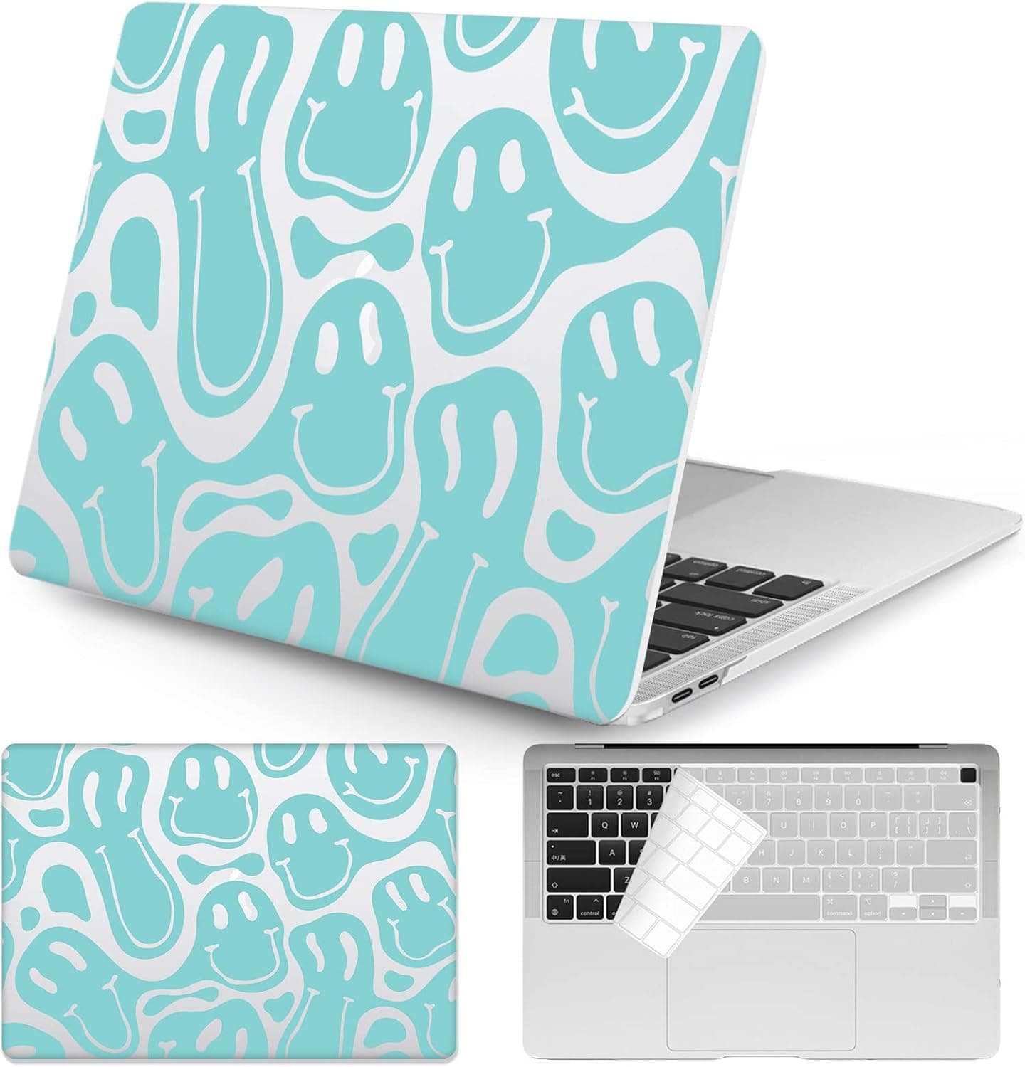 Watbro Compatible MacBook Air 13 inch Laptop case 2020 2019 2018 Release A2337 M1/A2179/A1932, Retro 70's Pattern case, Suitable for MacBook Air 13 inch case with Touch ID