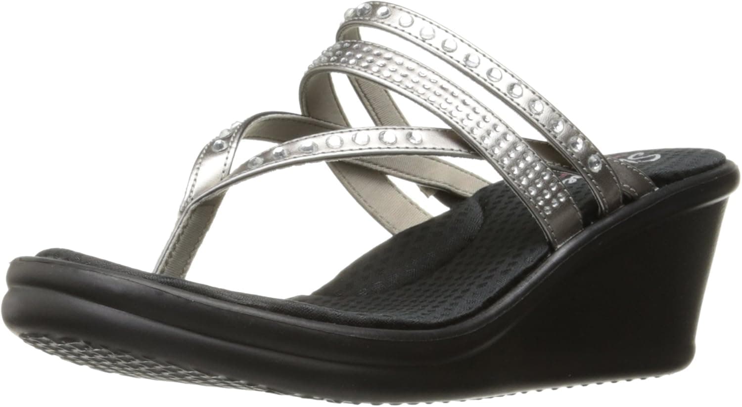 Skechers Women's Rumblers 38559 Wedge Flip Flop