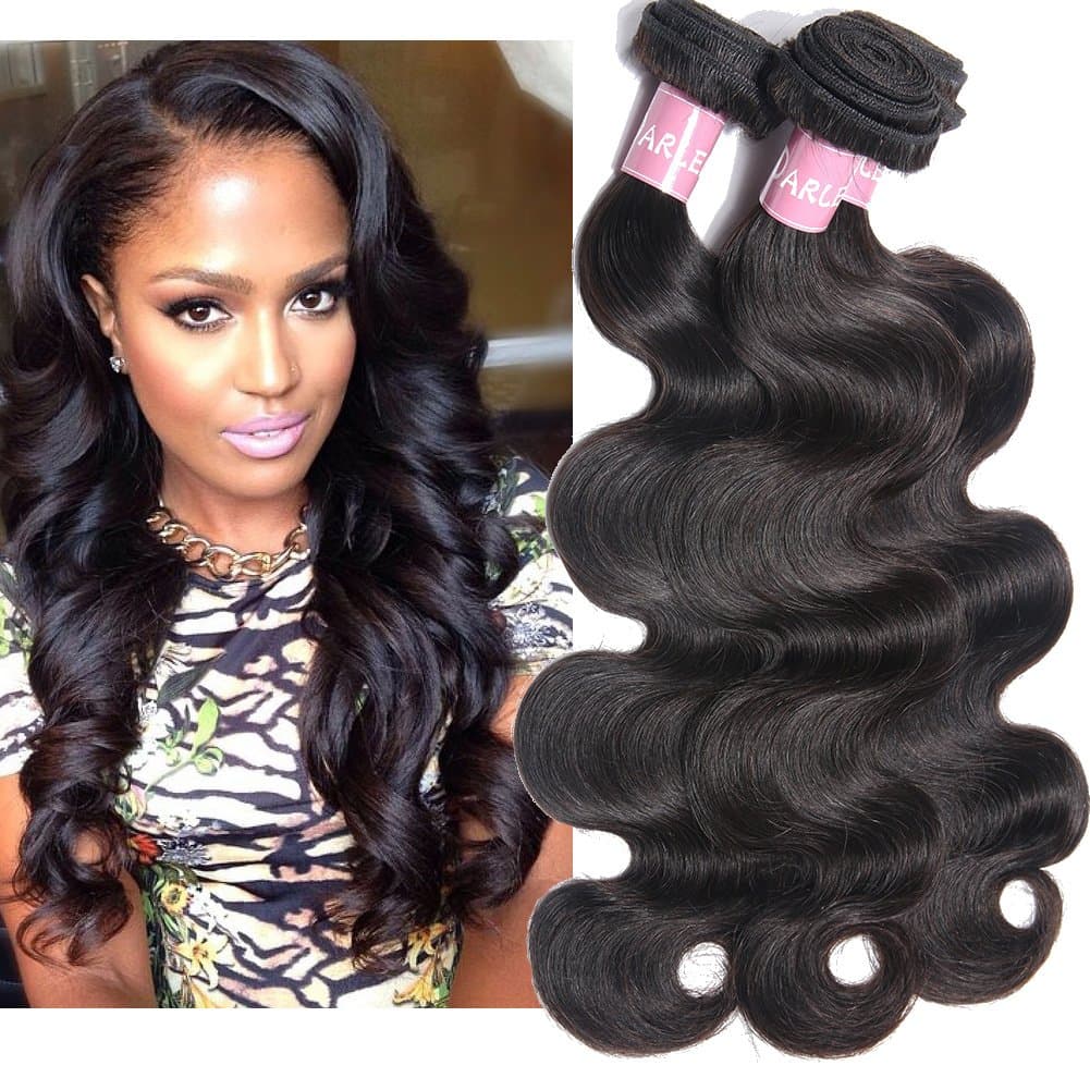 Darlena 8A Brazilian Virgin Hair Body Wave 3 Bundles 18 20 22 inch Virgin Human Hair Bundles Brazilian Hair Weave Total 300 Grams Natural Color
