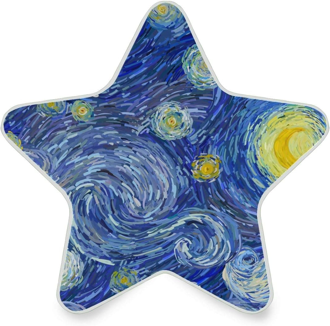 Van Gogh Starry Plug in Night Light,Van Gogh LED Night Lights with Dusk to Dawn Sensor, Home Décor, Nightlight Lamp for Kids Rroom, Bedroom, Bathroom, Kitchen, Nursery, Hallway, Stairways