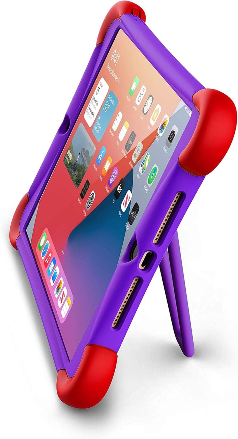 ME Case with Kickstand for iPad 10.2 9th Gen (2021 Release), 8th Gen (2020 Release) and 7th Gen (2019 Release) - for 10.2 inch iPad Case for Kids and Adults (Purple)