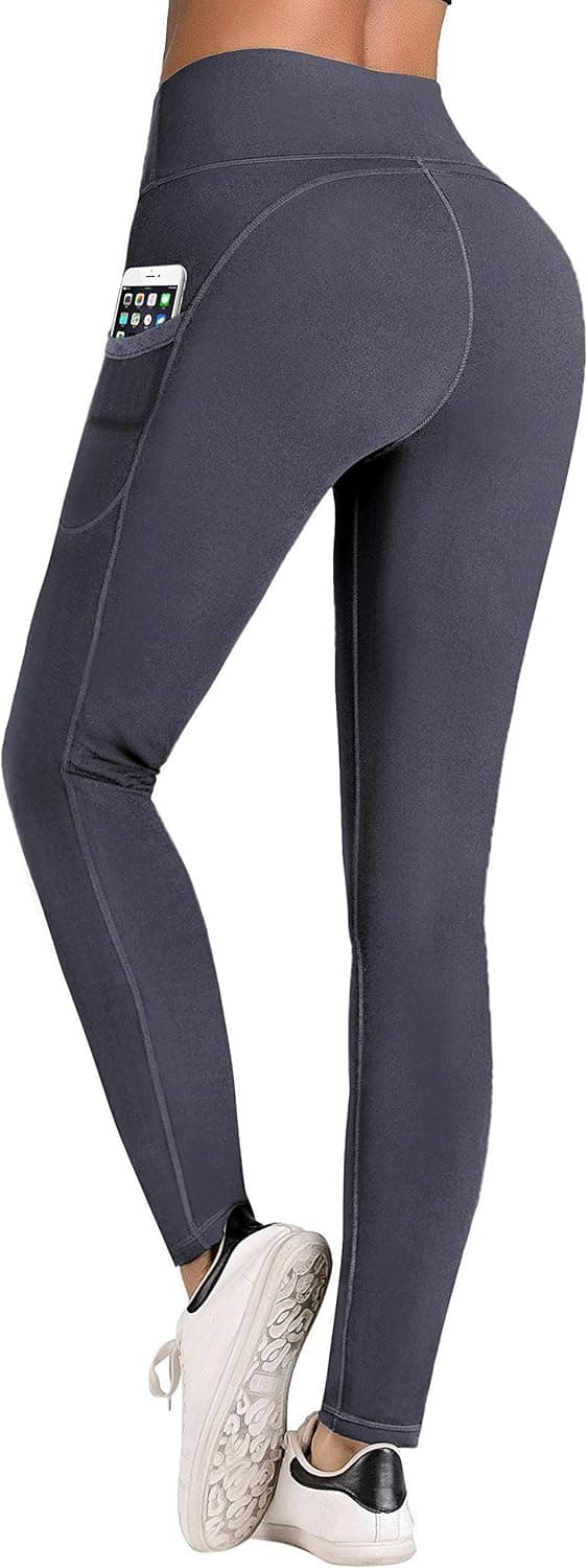 IUGA High Waist Yoga Pants with Pockets, Tummy Control, Workout Pants for Women 4 Way Stretch Yoga Leggings with Pockets