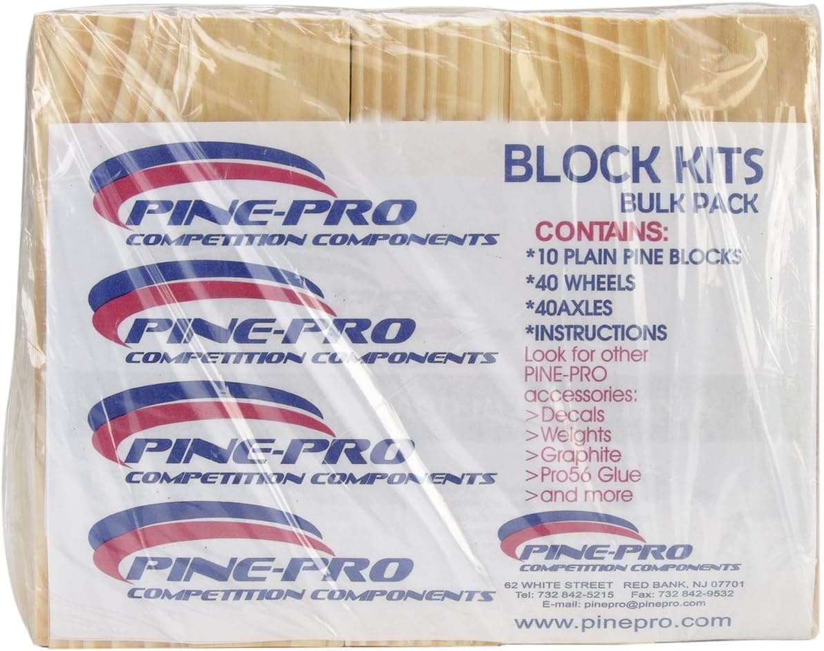 Pinepro Pine Car Derby Kits, Block