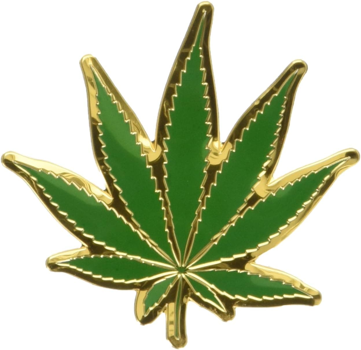 C&D Visionary Leaf On Gold Metal Sticker