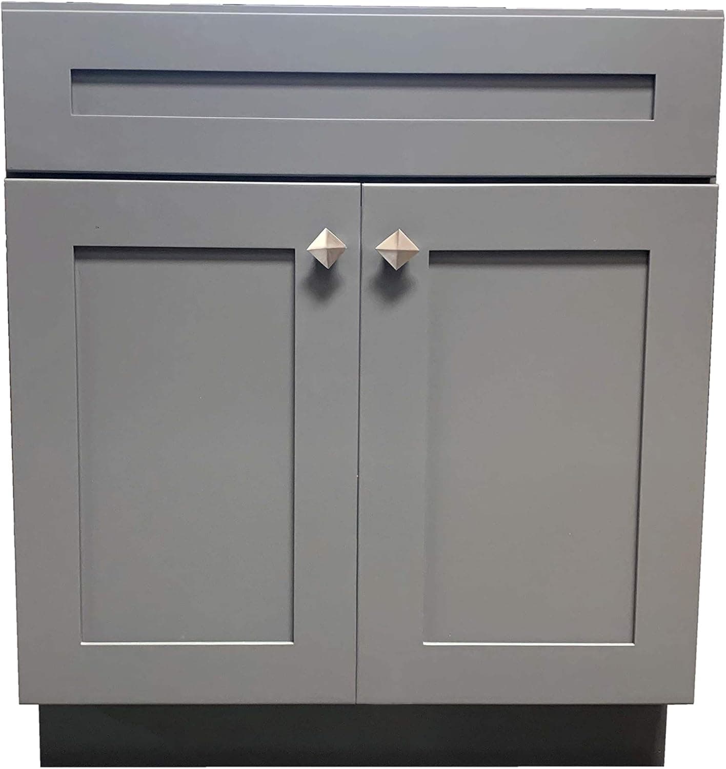 36" Wide x 21" Deep New Grey Shaker Single-Sink Bathroom Vanity Base Cabinet GS-V3621