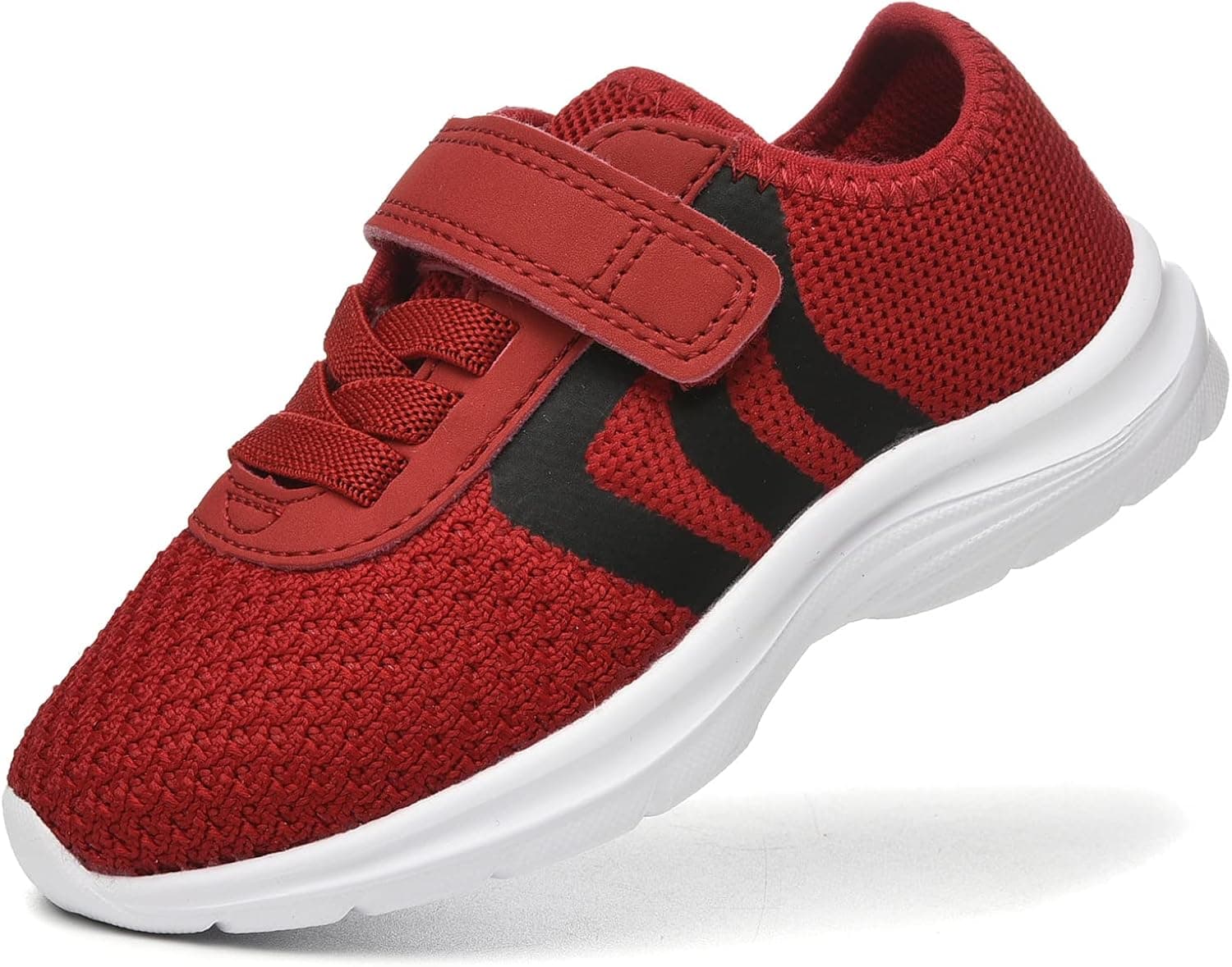 JIUMUJIPU Unisex-Child Toddler Shoe Running Sneakers - Little Kid Boys Girls Walking Shoes (Red Black-101-8, Numeric_9)
