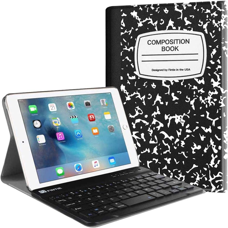 Fintie Keyboard Case for iPad Mini 4 - SlimShell Lightweight Cover with Magnetically Detachable Wireless Bluetooth Keyboard for iPad Mini 4 (2015 Release) (Composition Book)