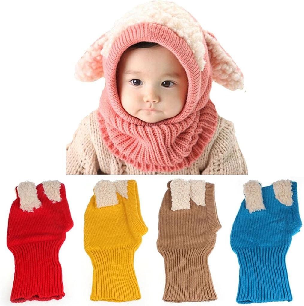 TAORE Baby Girls Boys Winter Hat Scarf Earflap Hood Scarves Skull Caps