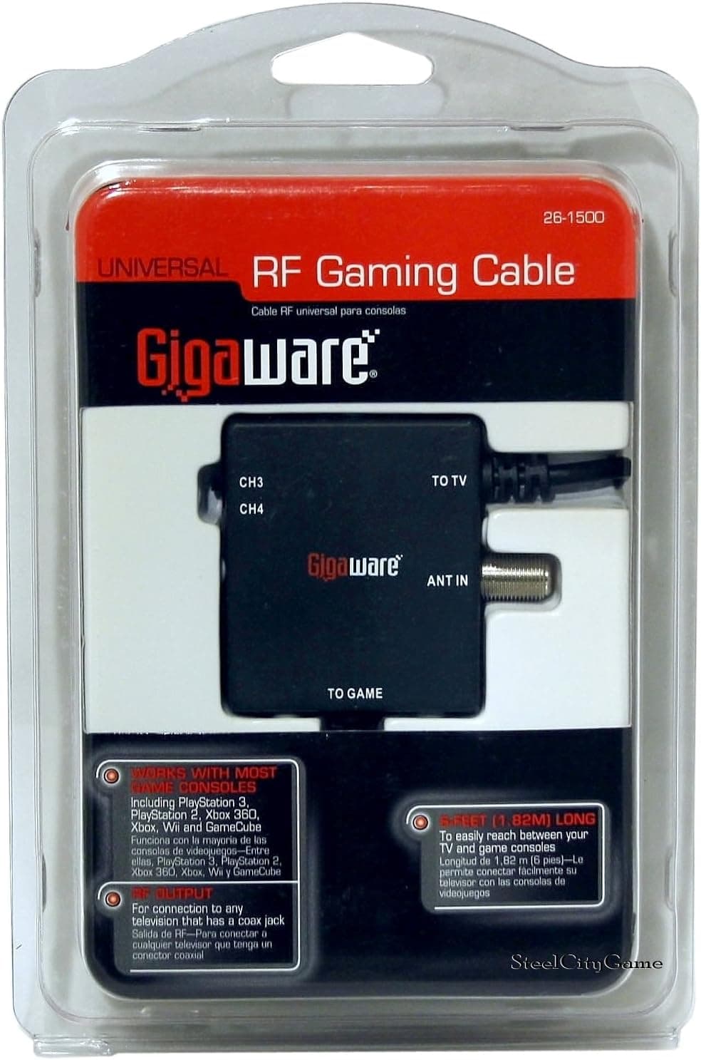 Gigaware Universal RF Gaming Cable Modulator 26-1500