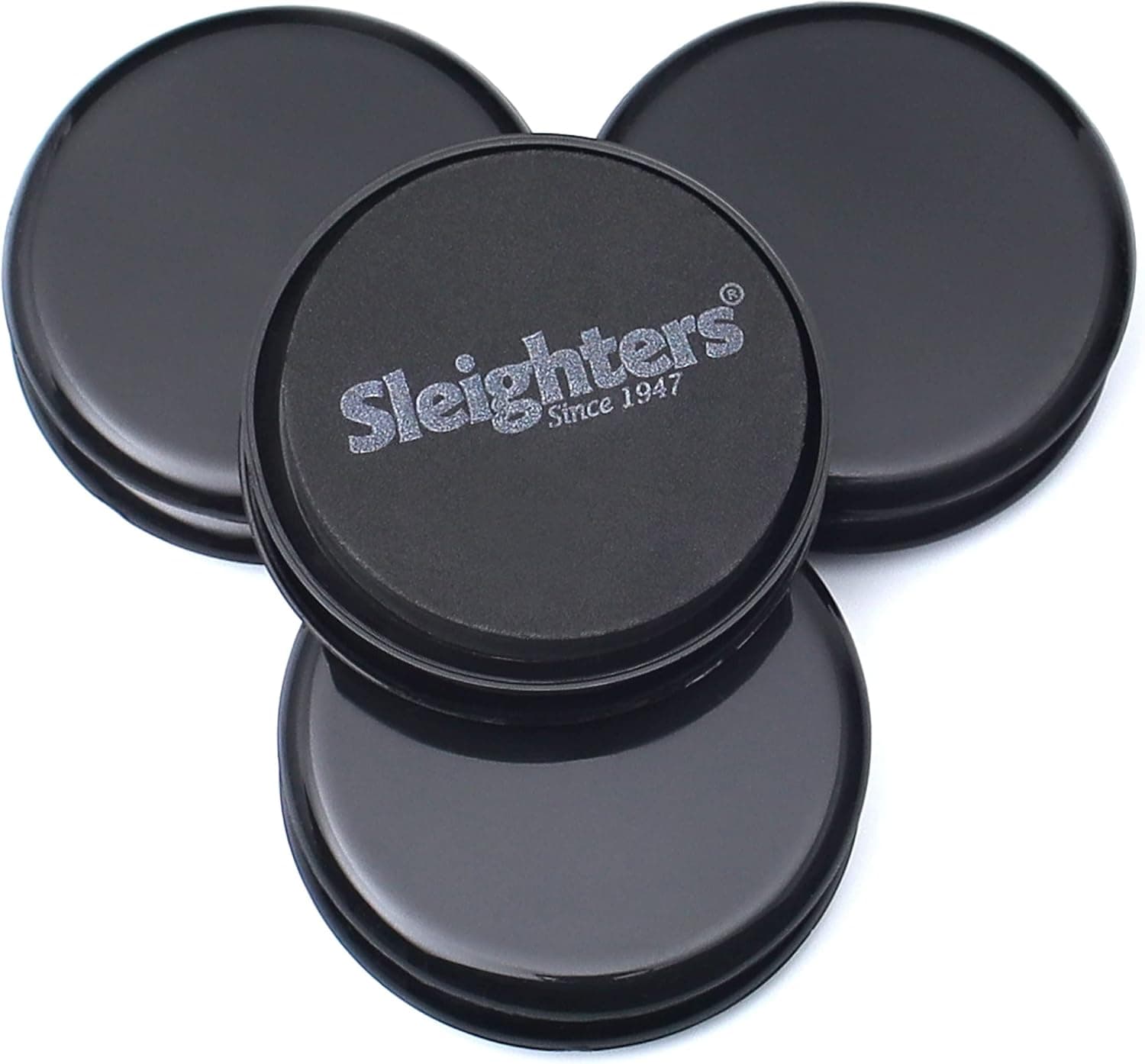 SLEIGHTERS (8 pk) Furniture Sliders Pads for Carpet - 3.5" - Reusable Moving Protectors for Carpeted Floors - Glides for Chair Legs & Heavy Moving - Easy to Use Movers on Rug & Carpet Surfaces
