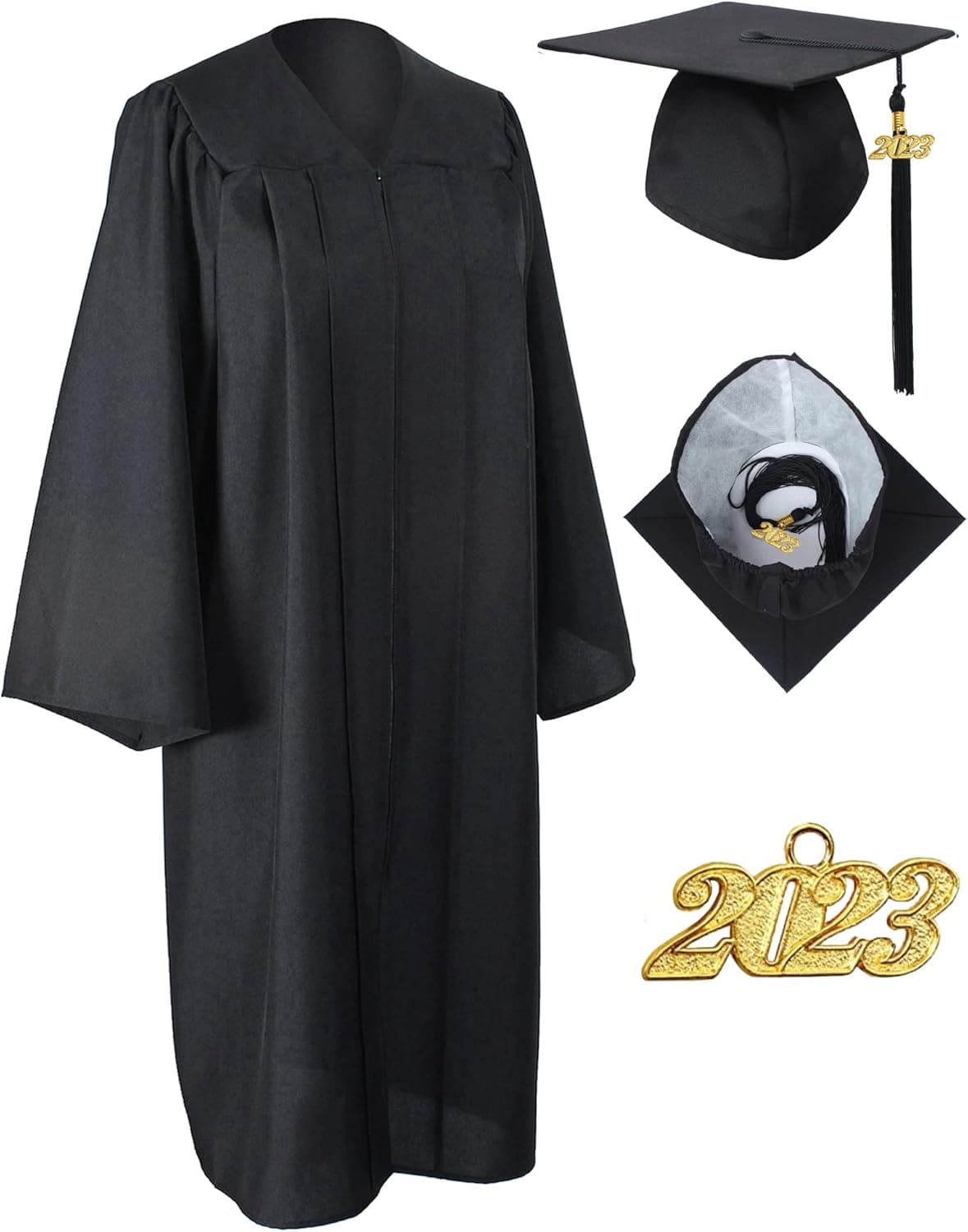 GraduationService Matte Gown Cap Unisex Tassel
