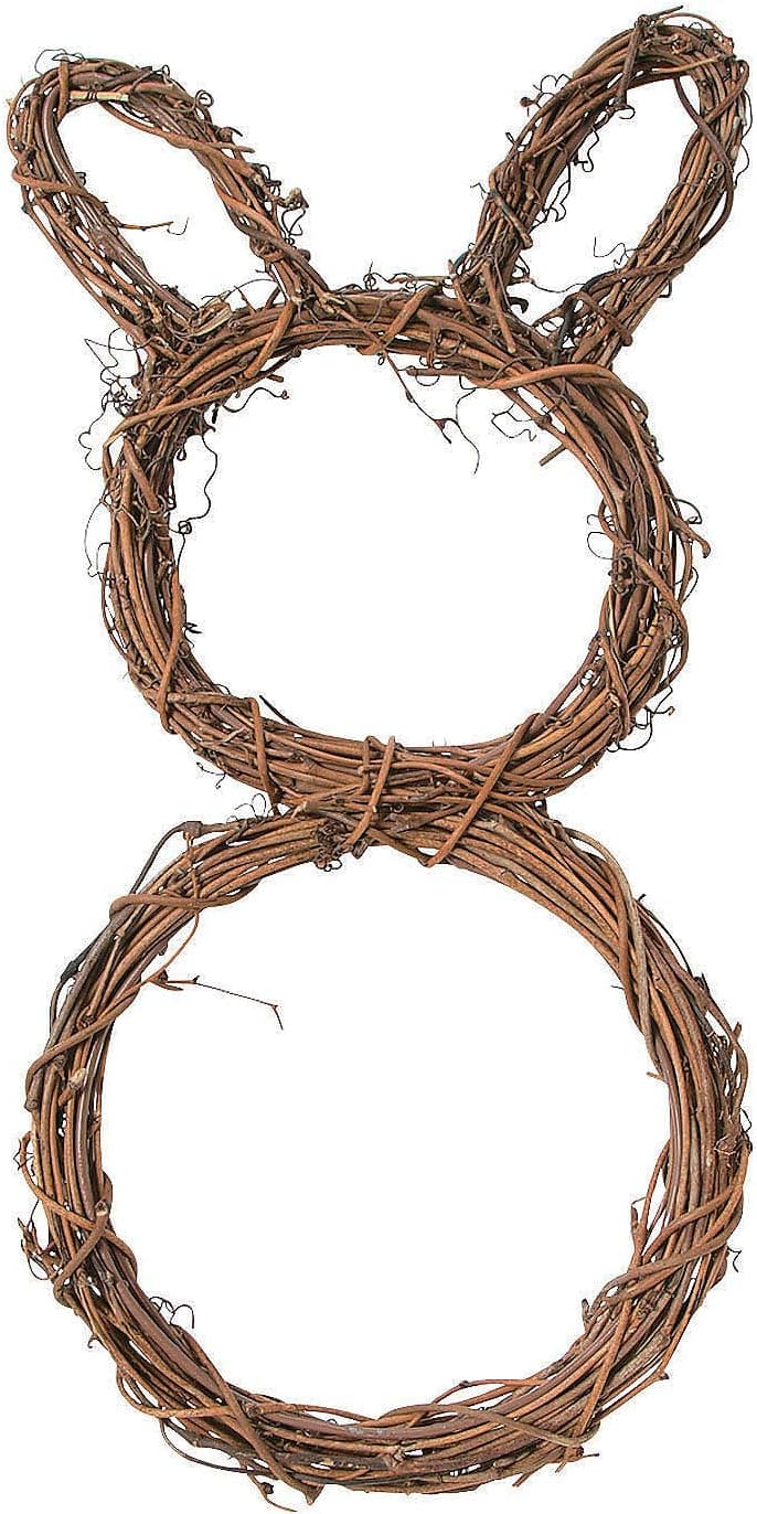 Do It Yourself Grapevine Bunny Wreath - Crafts for Kids and Fun Home Activities