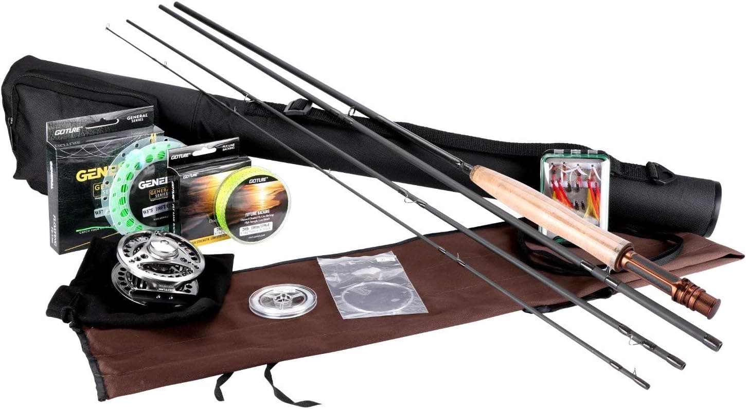 Goture Fishing Rod and Reel Combos Saltwater Freshwater 5/6 and 7/8 for Beginner with Rod Case