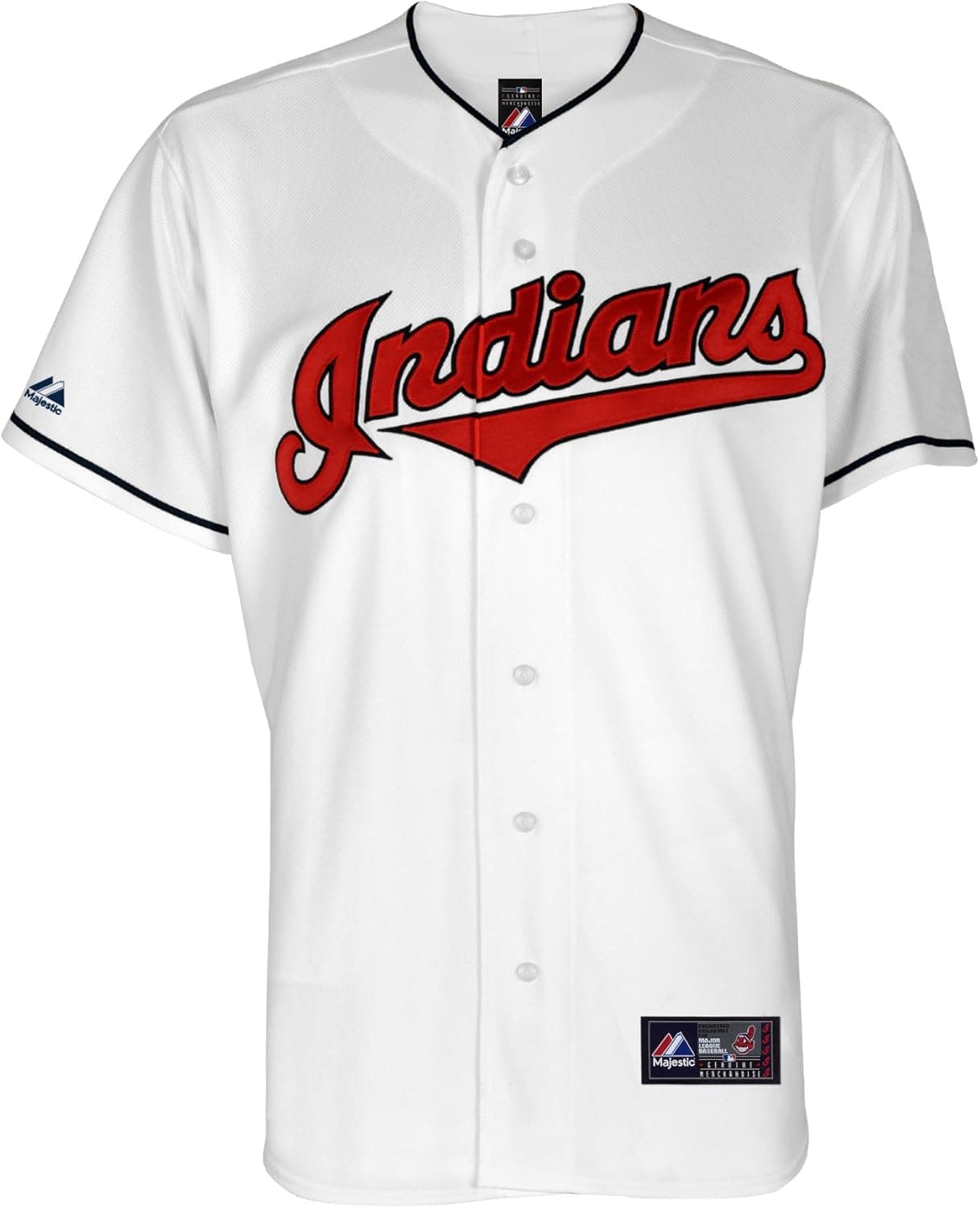 MLB Cleveland Indians Home Replica Baseball Youth Jersey, White