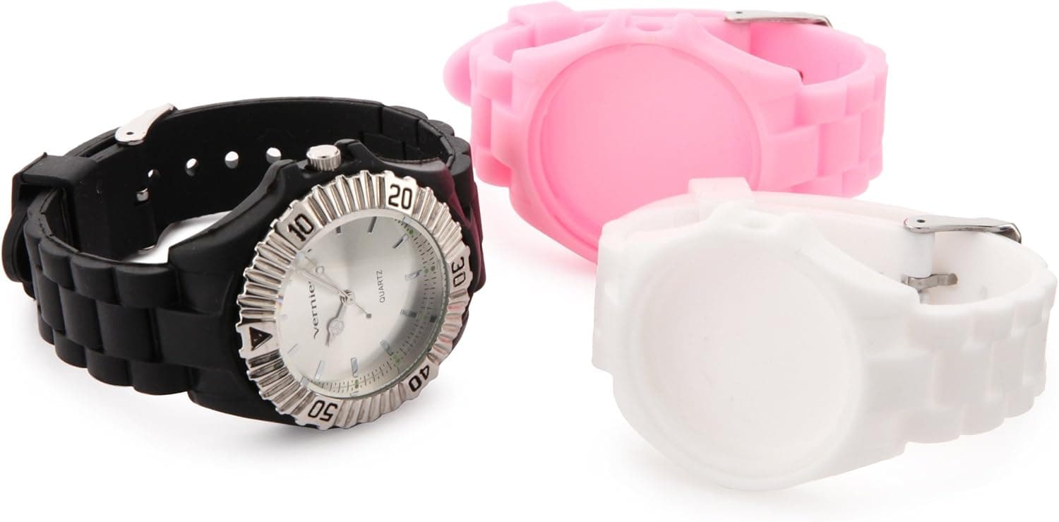Vernier Women's VNR11096 Interchangeable Silicone Quartz Watch