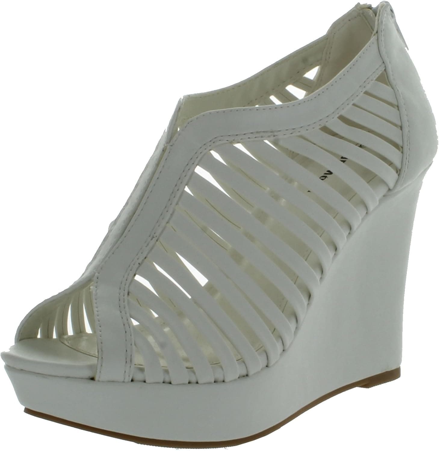 TOP Moda Womens Denver-1 Gladiator Wedge Heel Sandals