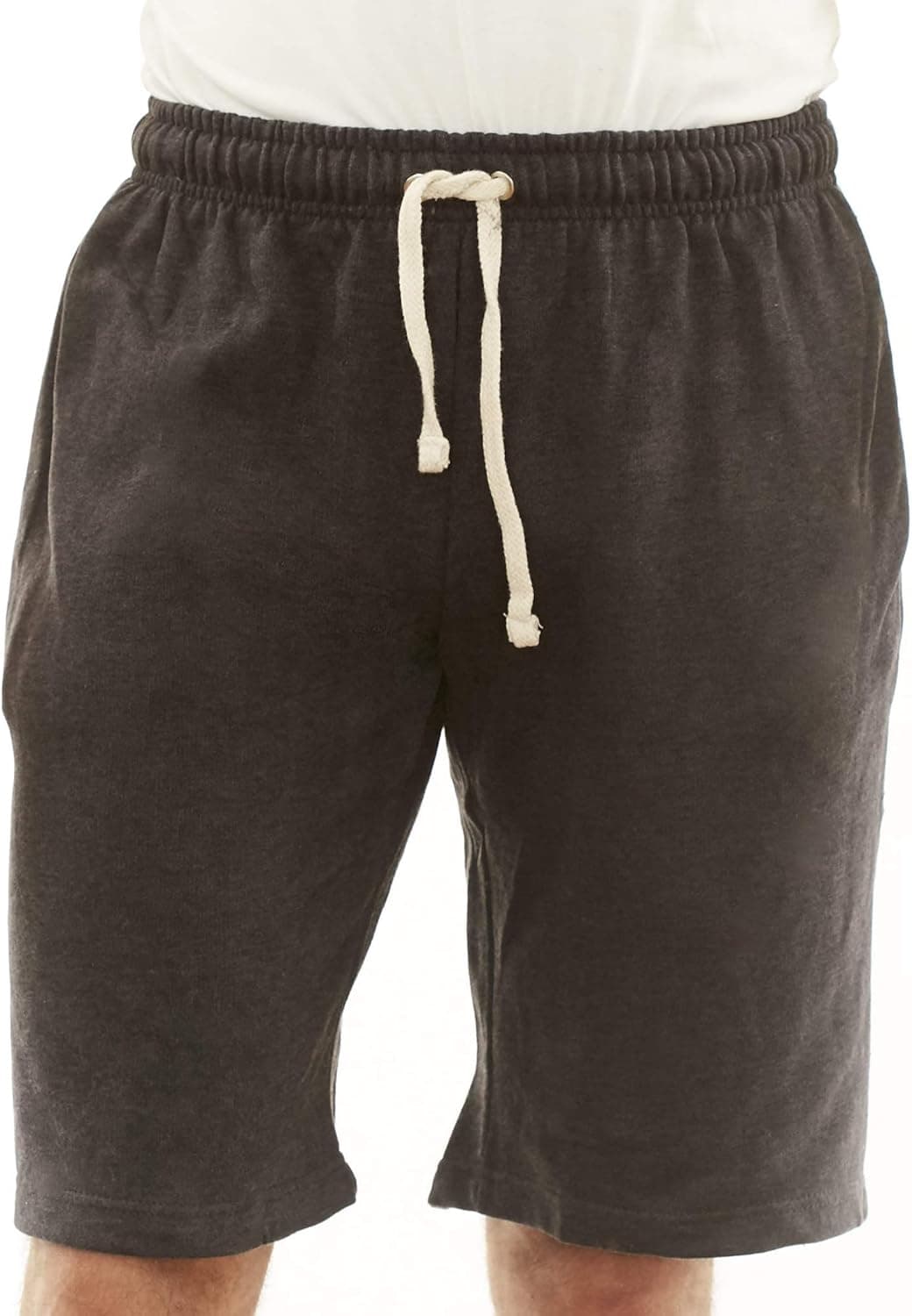 New York Avenue NYA Men's Cotton Elastic Active Jogger Gym Shorts Three Pockets