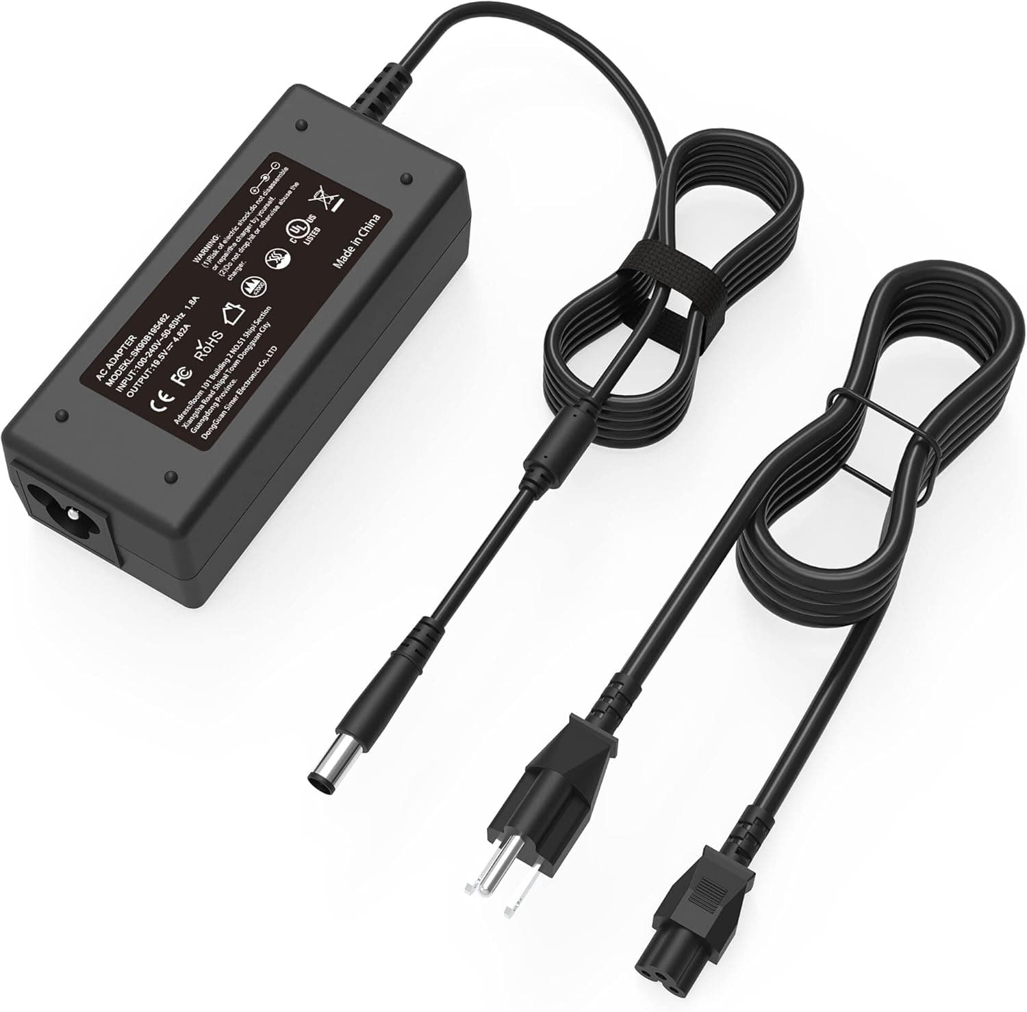 90W UL AC Adapter Laptop Charger for Dell Latitude D830 D820 D630 D620 D610 D520 E4310 E4300 E5400 E5500 E5510 5480 5591 Chromebook 11 3120 3180 3189 0J62H3 PA-10 PA-12 PA12 Notebook Power Supply Cord
