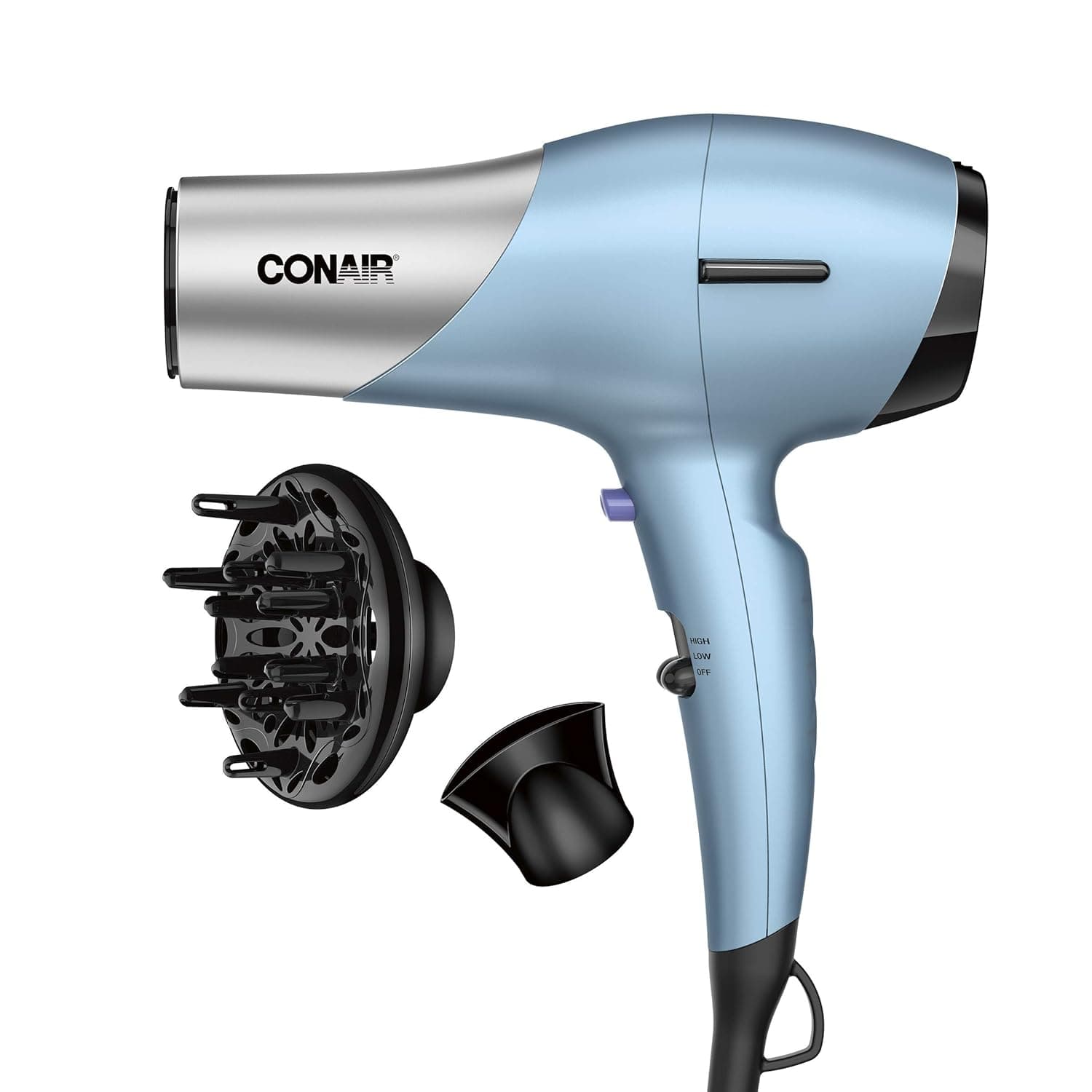 Conair 1600 Watt Fine Hair Dryer with Ceramic Plus Technology for Fine, Delicate Hair