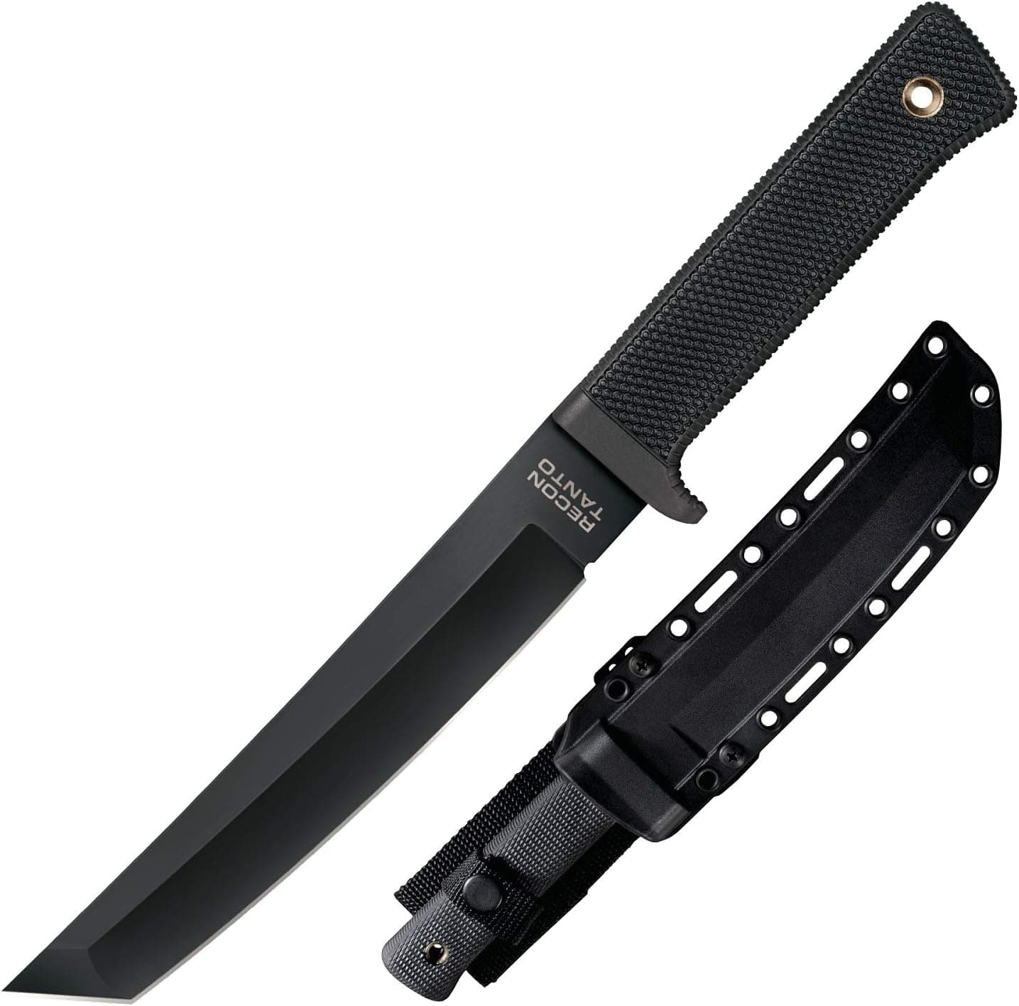 Cold Steel Recon Tanto Fixed Blade Knife with Sheath, SK-5 Steel, 7.0" (49LRT)