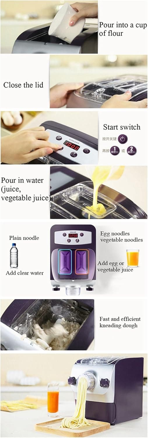 220V Electric Noodle machine Automatic 150W Noodle Pasta chopped noodles Maker