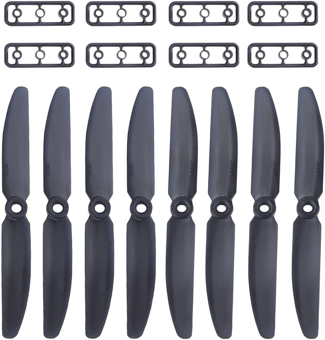 GemFan 5030 5x3 Glass Fiber Nylon Propeller CW CCW for Mini QAV250 Quadcopter Black (4 pairs)