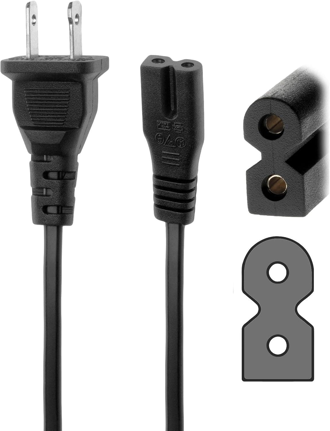 TacPower AC Power Cord Cable Plug 6ft For Euro Pro / Shark Sewing Machine 9105