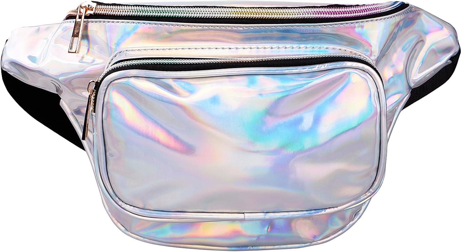 G-Fiend Women Waist Pack Holographic Shiny Fanny Pack Fashion Bum Bag