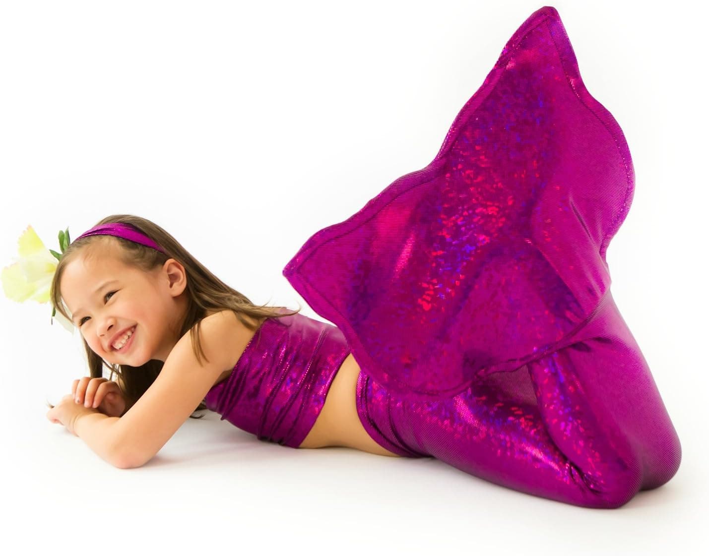 Sparkly Mermaid Tail By Applejack Apparel (Medium 5-7, Prettiest Pink)