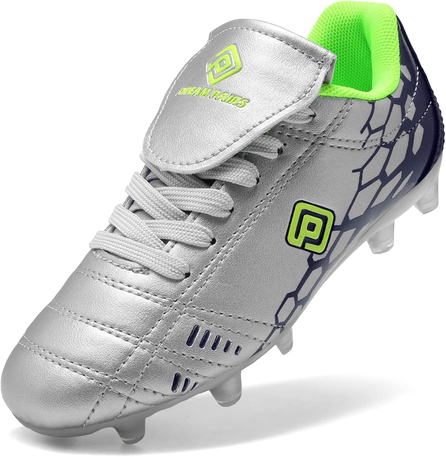 DREAM PAIRS Boys Girls Soccer Football Cleats Shoes(Toddler/Little Kid/Big Kid)