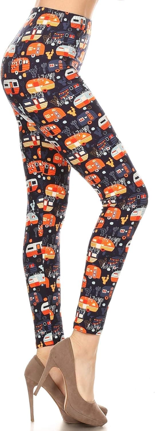 S531-PLUS Camp Riders Printed Fashion Leggings