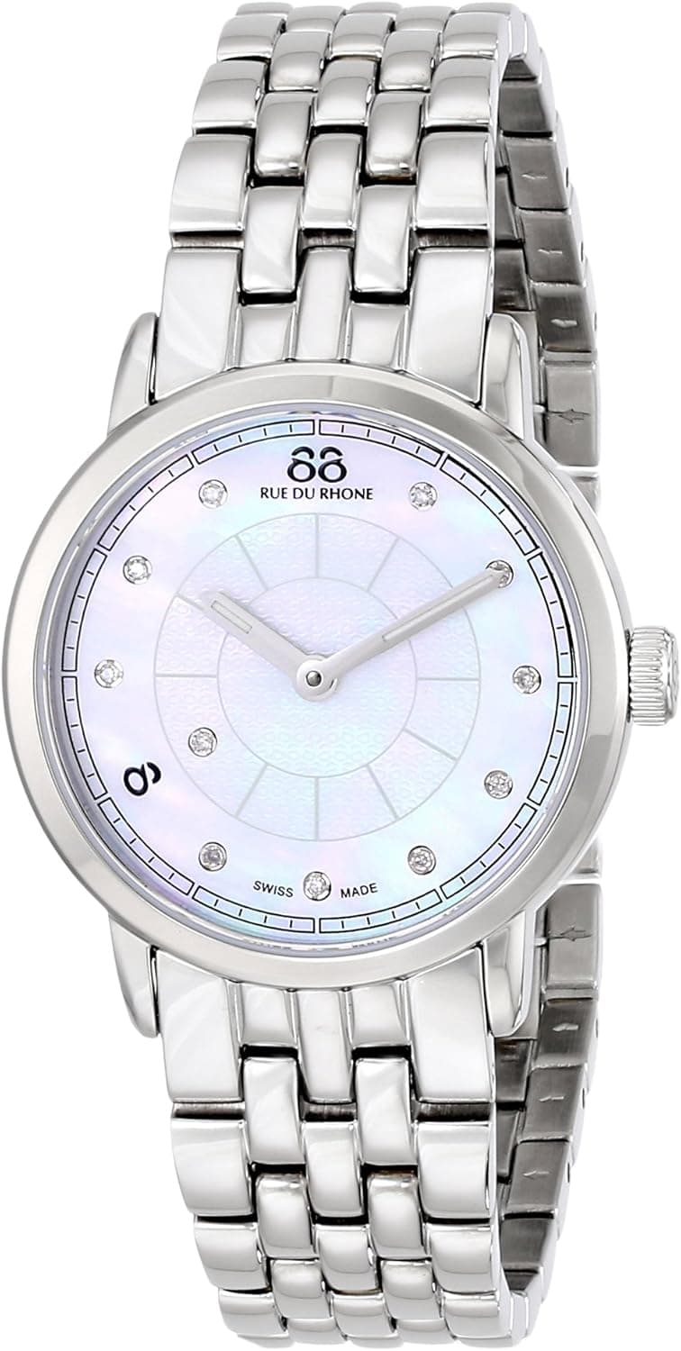 88 Rue du Rhone Women's 87WA120005 Mother-of-Pearl Watch with Diamonds