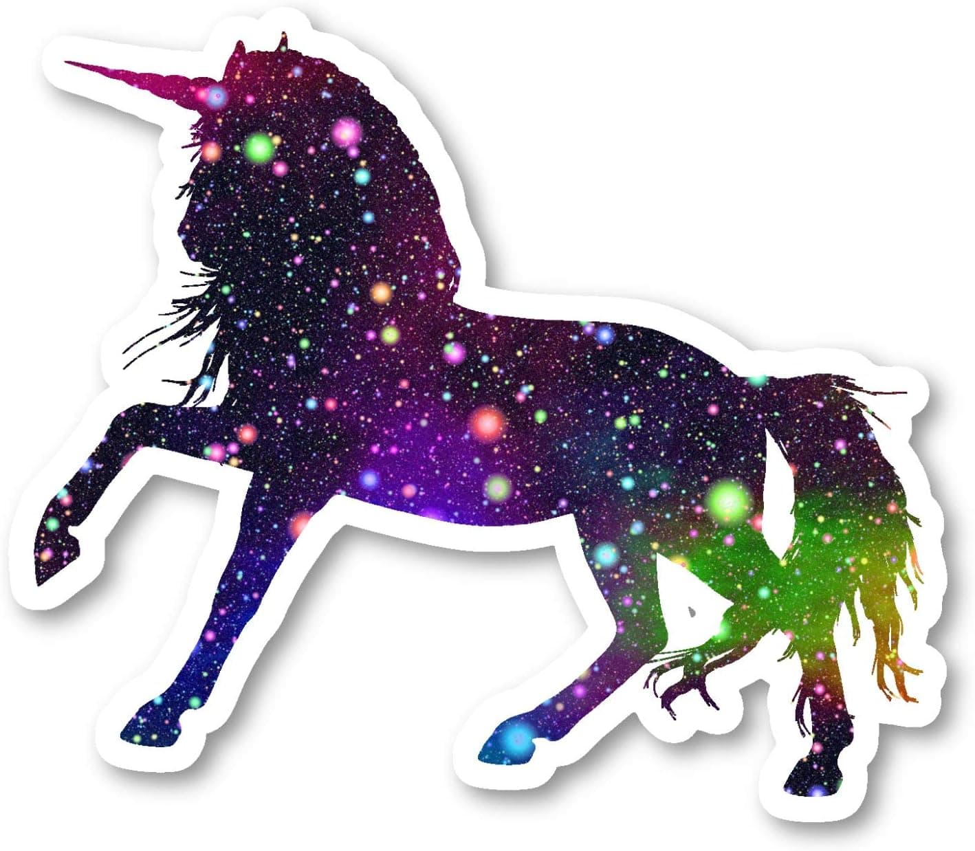 Unicorn Magical Sticker Bright Galaxy Stickers - 2 Pack - Laptop Stickers - 2.5" Vinyl Decal - Laptop, Phone, Tablet Vinyl Decal Sticker (2 Pack) S81878