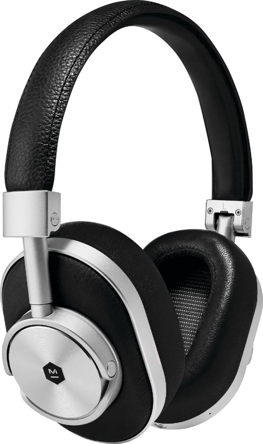 Master & Dynamic MW60 Wireless Bluetooth Foldable Premium Over-The-Ear Headphones - Noise Isolating - Silver/Black (Renewed)