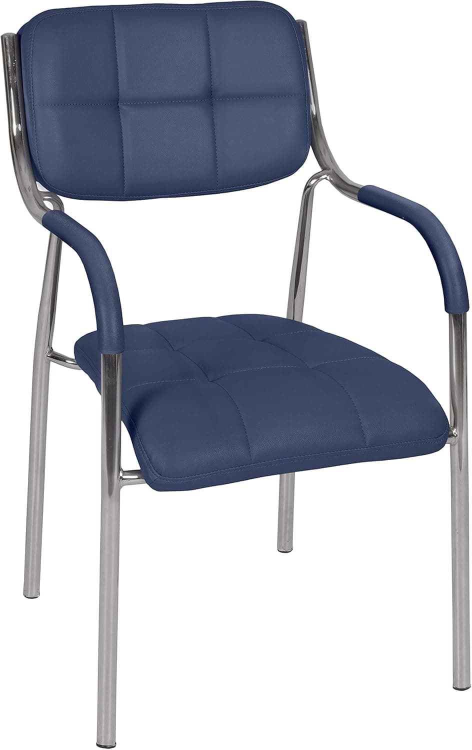 Regency Uptown Mid-Century Modern Dining/Lobby/Multipurpose Chair, 20", Navy