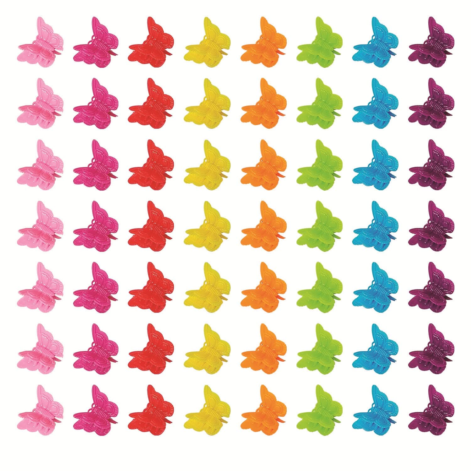 100 Packs Beautiful Butterfly Hair Clips, Beautiful Mini Butterfly Hair Clips Hair Accessories for Women and Girls, Random Color