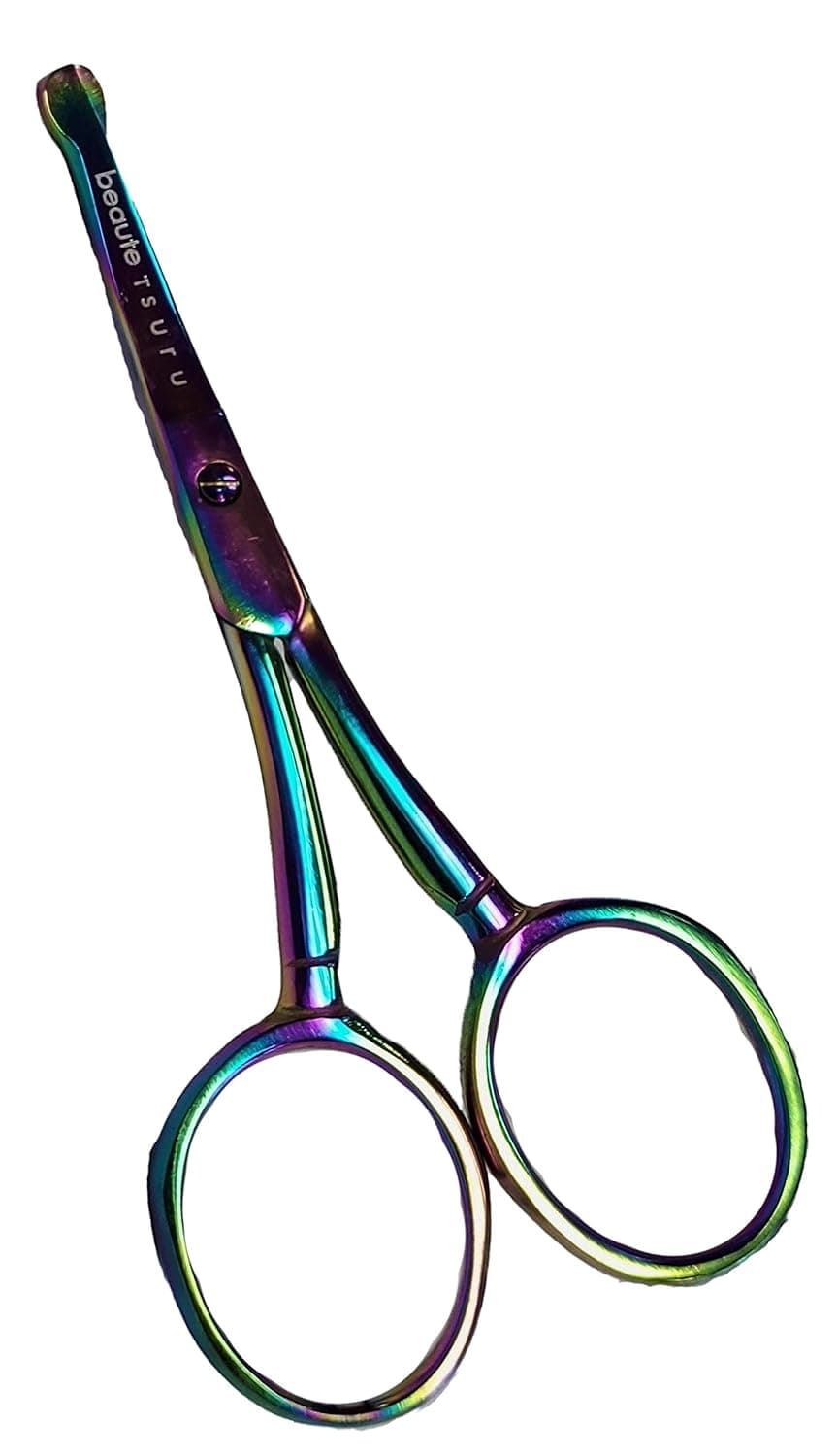 Skin/nail Care Small Scissors in Different Shapes and Sizes. (Nose-Ear Trimmer Curve(Titanium Finish))