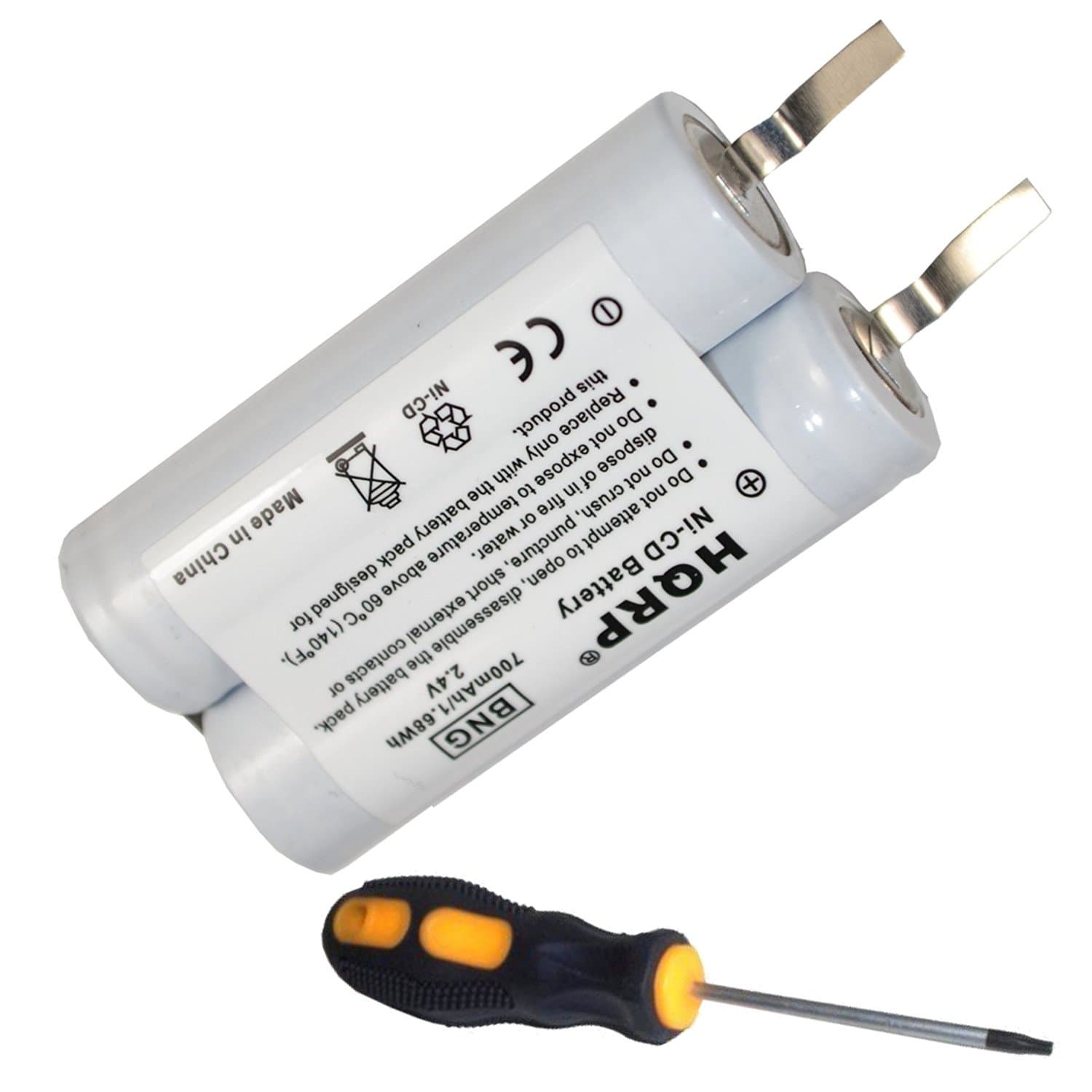 HQRP Battery Compatible with Philips Norelco 8865XL 8867XL 905RX 915RX 935RX 10673 4822-138-10123 4822-138-10123G 4822-138-10334 4822-138-10334G 4822-138-10727 Razor/Shaver plus Screwdriver