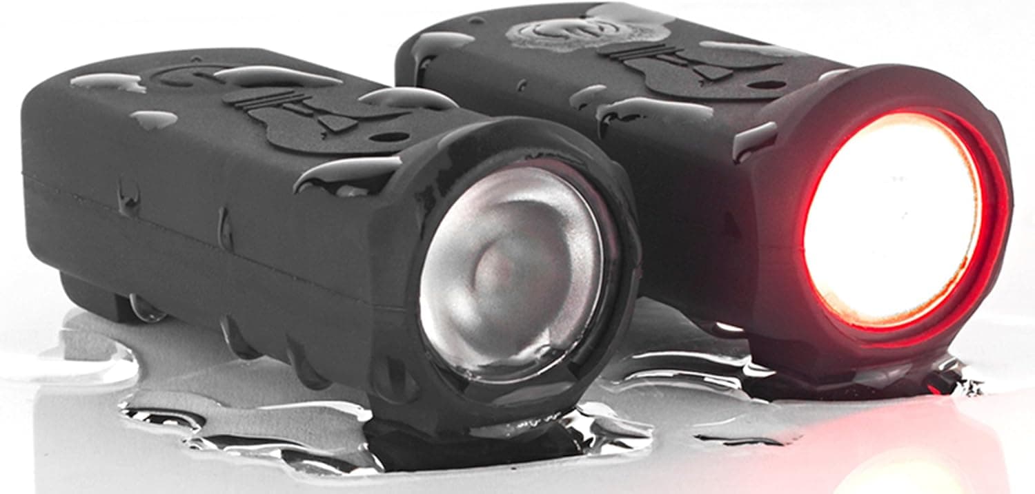 Shredlights: Two Skateboard Tail Lights - Three Brightness Levels - Water Resistant - Easily Removable and Rechargeable