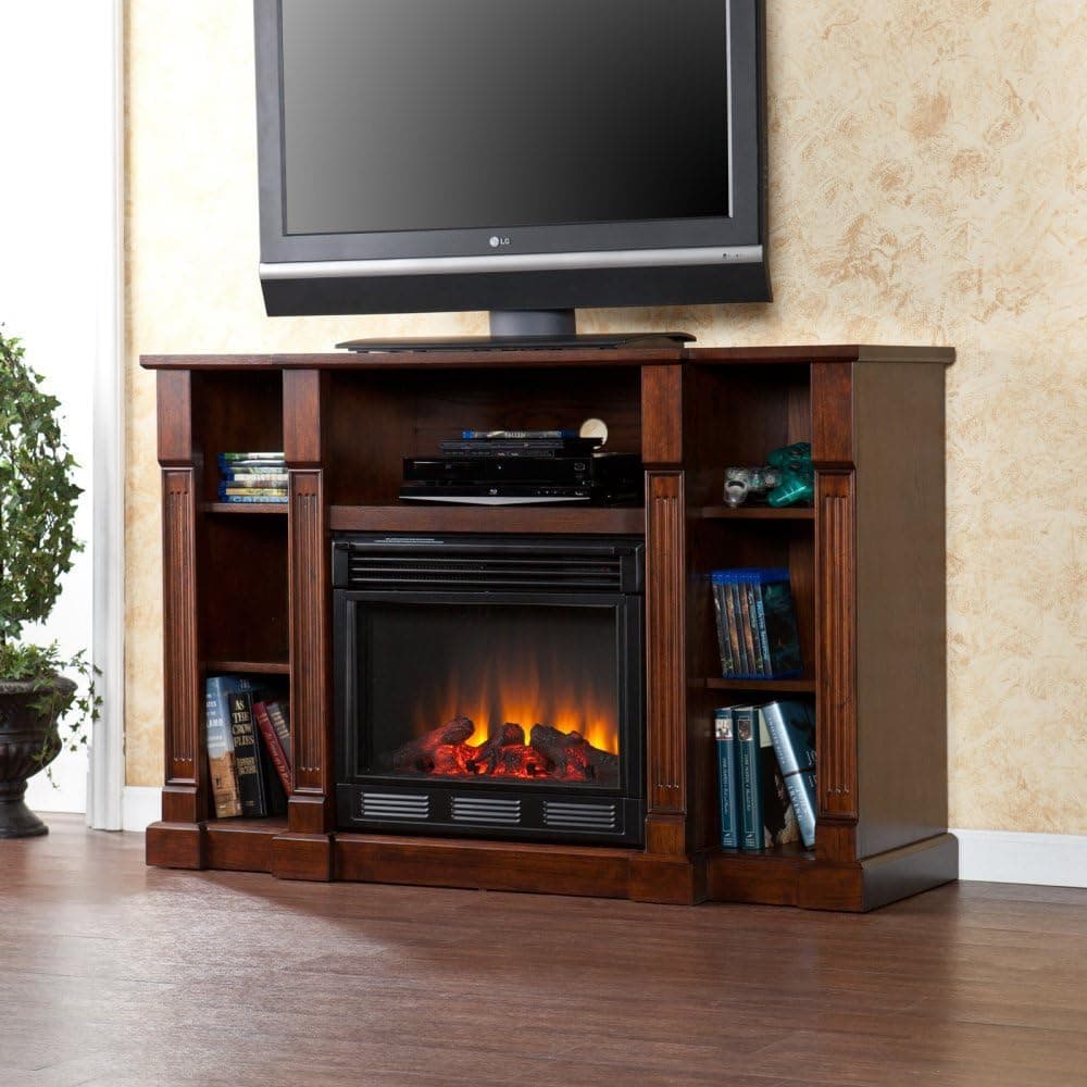 Southern Enterprises Artaxes Electric Media Fireplace - Espresso