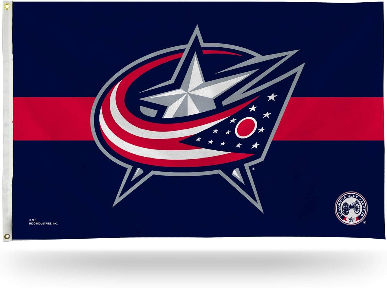 Rico Industries NHL Stripe 3' x 5' Banner Flag Single Sided - Indoor or Outdoor - Home Décor - Great Gift Item for Fans