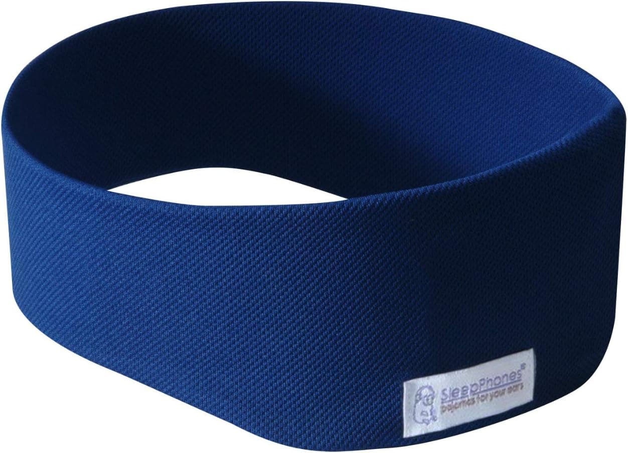 New SleepPhones Wireless Sleep Headphones by AcousticSheep | Bluetooth Headband Headphones for Sleeping & Travel | Original and Most Comfortable Sleeping Headphones (Large, Royal Blue (Breeze))