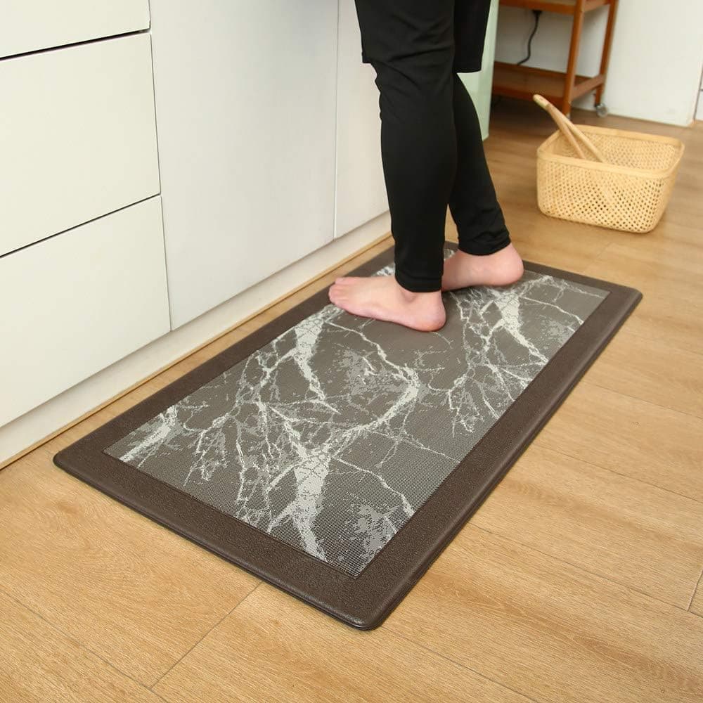 Deluxe Anti-Fatigue Kitchen Mats 39"x20" Oil and Stain Resistant with Strong Fabric, Stylish Chef Mat Match Every Corner